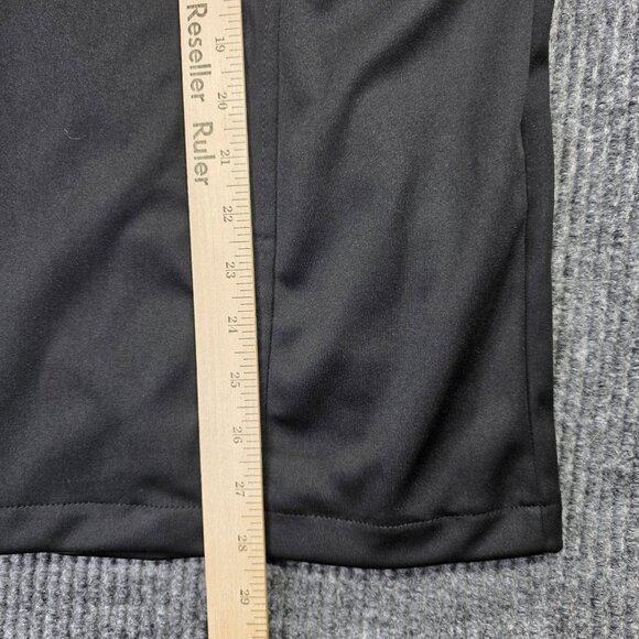 Reebok Track Jacket Mens L Black Gray Colorblock Spellout Hooded Zip Athleisure - Picture 10 of 13